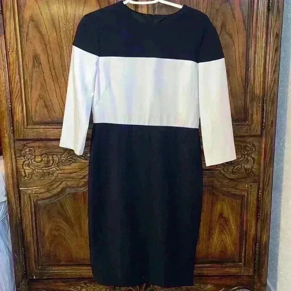 RAG & BONE CAROLA COLOR-BLOCK SHEATH DRESS SIZE  8 - Picture 5 of 14